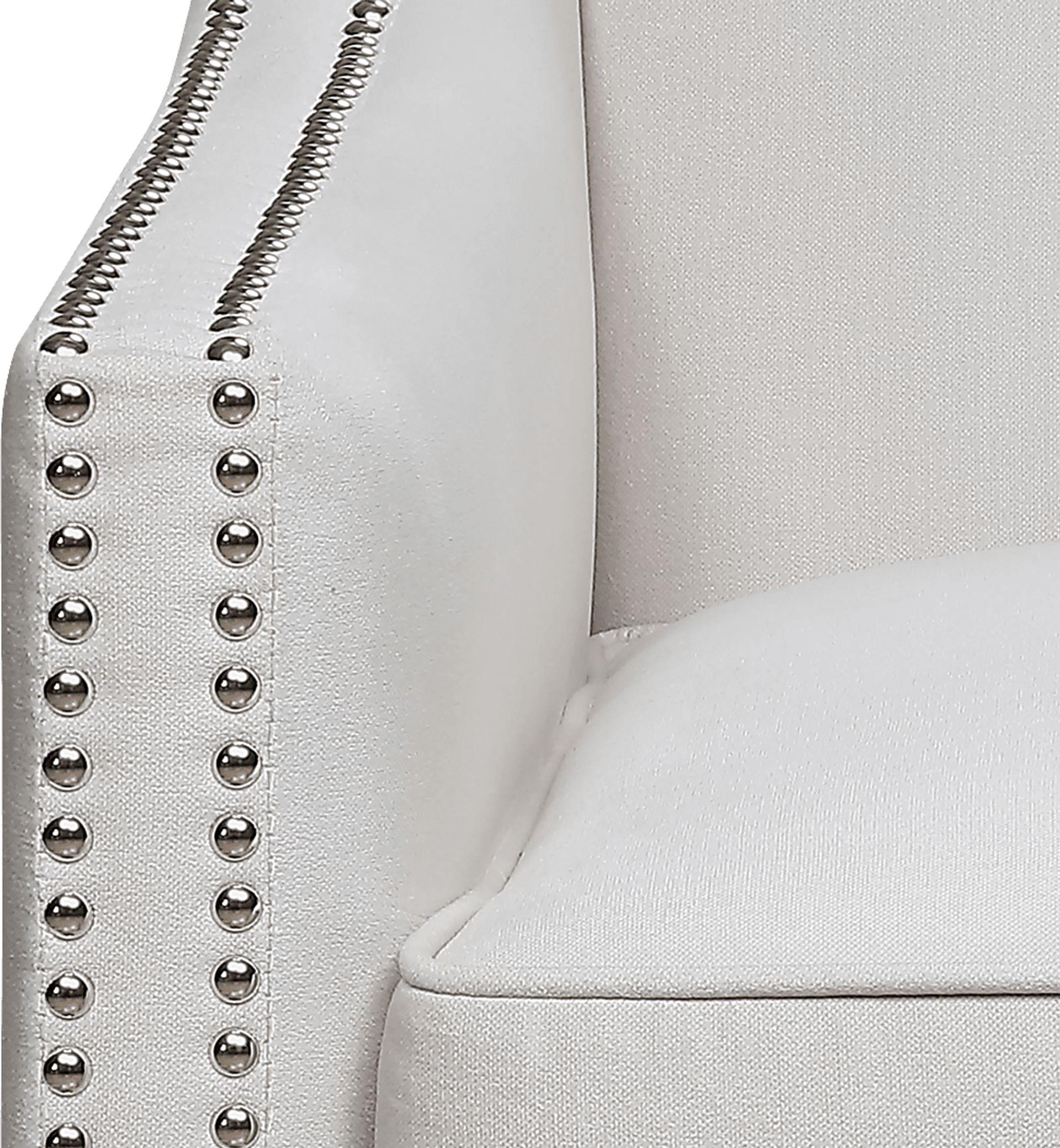 Seiner II White Accent Chair - Image 3