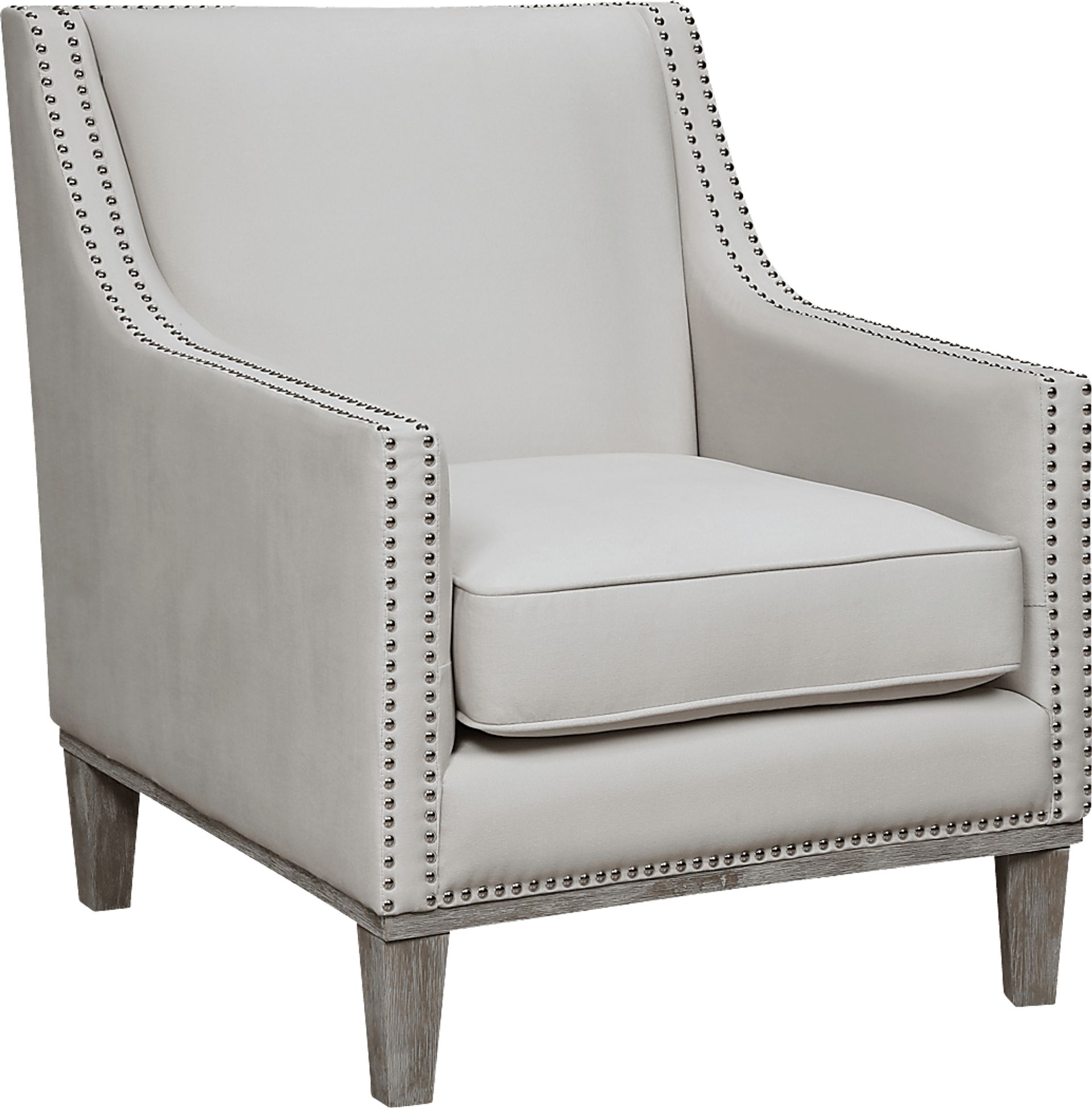 Seiner II White Accent Chair - Image 1