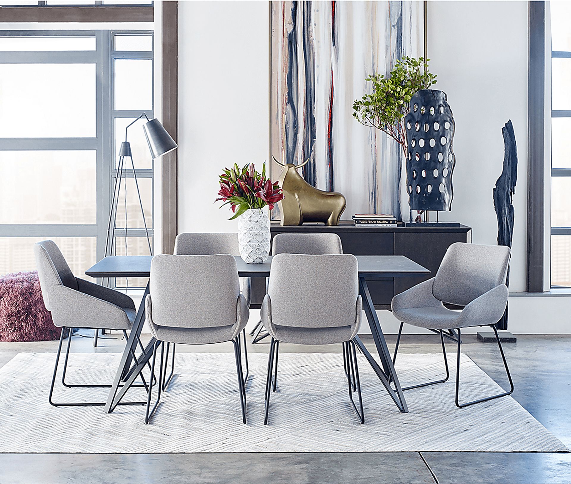 Seipp Light Gray Arm Chair - Image 4