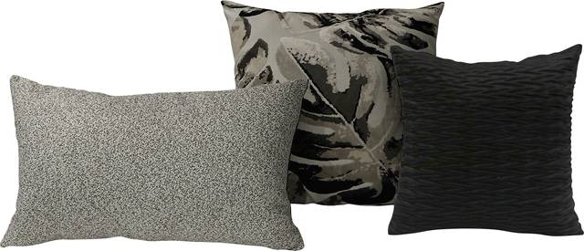 Sekirk Gray 3 Pc Throw Pillow Set - Thumbnail - Image 1