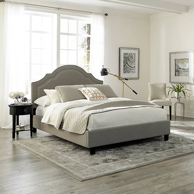 Seldalia Gray King Upholstered Headboard - Thumbnail - Image 2