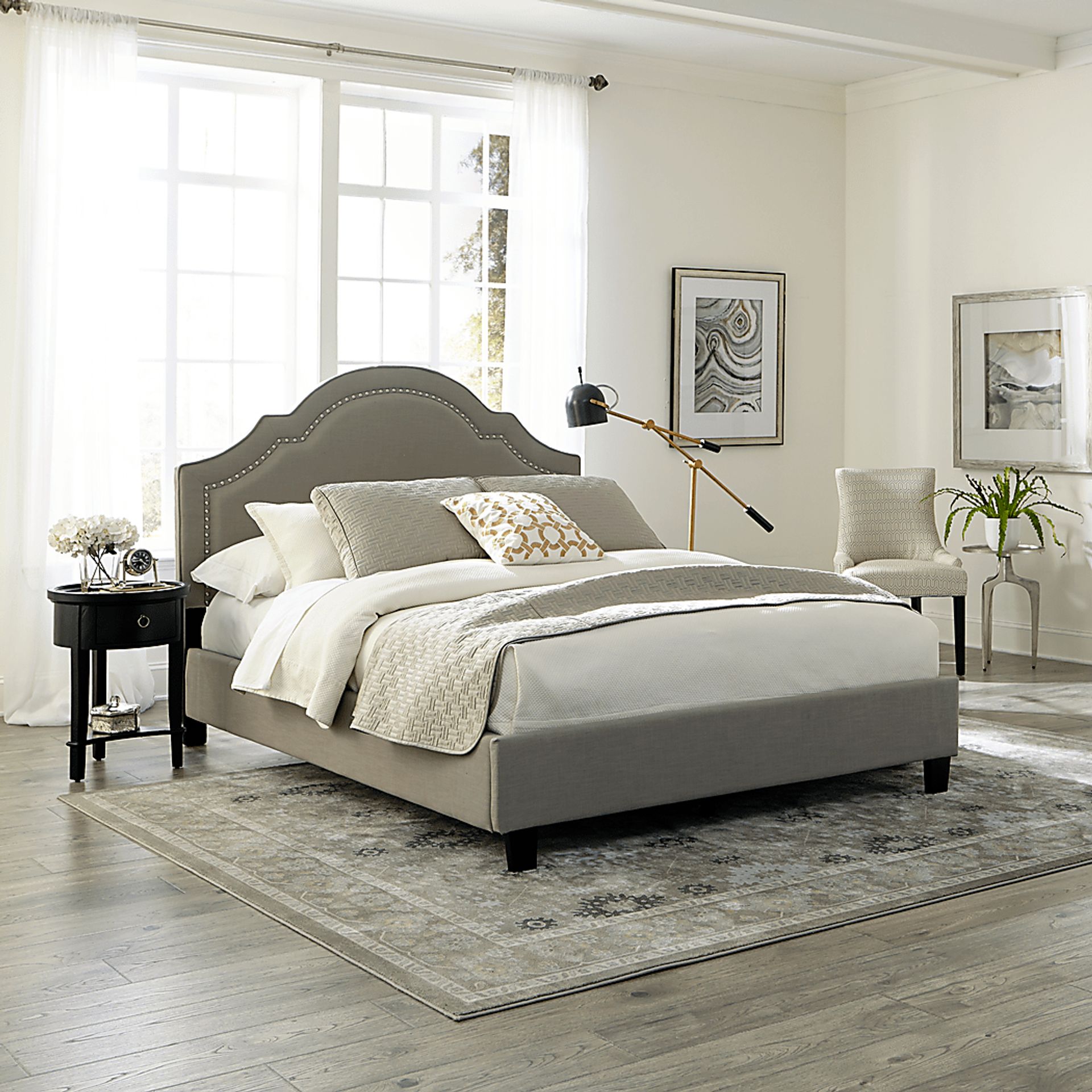 Seldalia Gray King Upholstered Headboard - Image 2