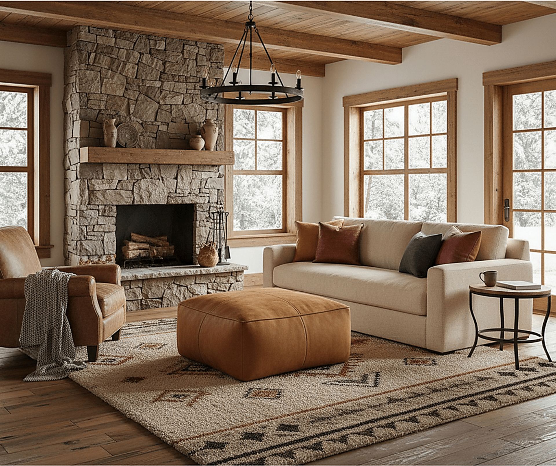 Selde Camel Ottoman - Image 3