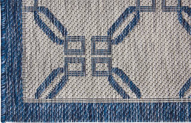Selia Blue 5' x 7' Indoor/Outdoor Rug - Thumbnail - Image 3