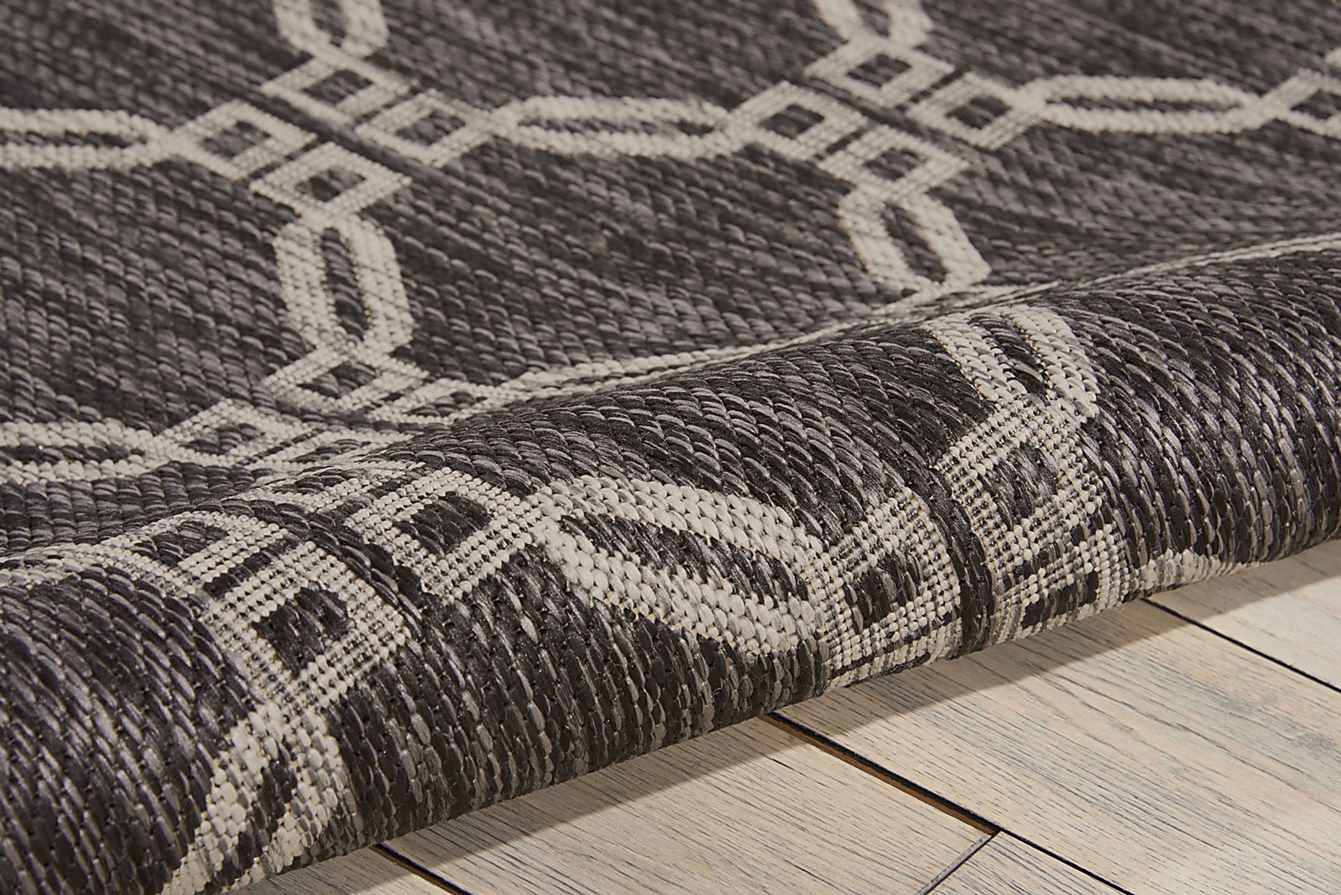 Selia Charcoal 5' x 7' Indoor/Outdoor Rug - Image 2
