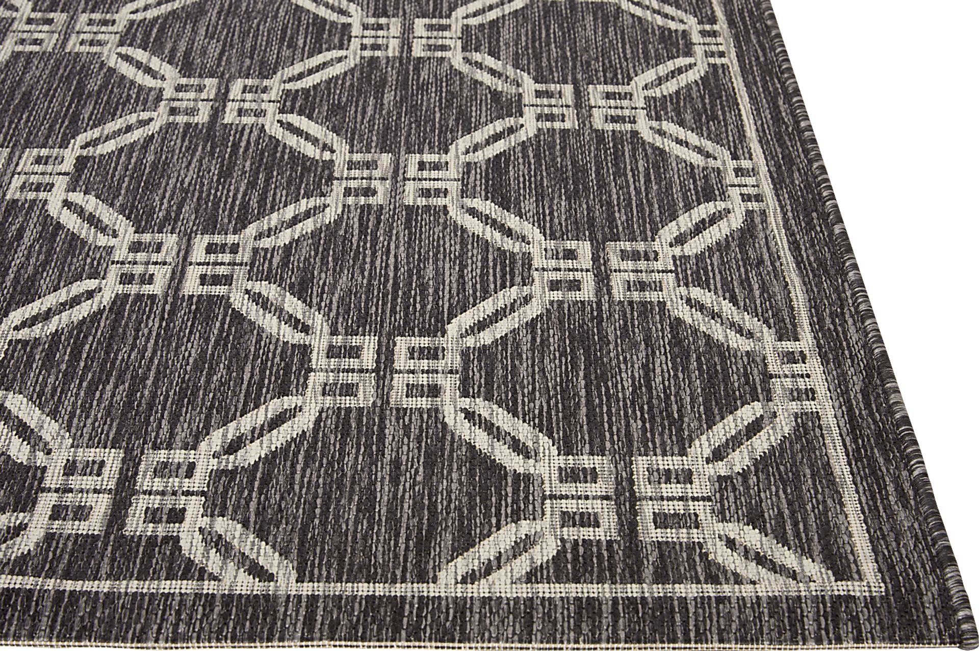 Selia Charcoal 8' x 11' Indoor/Outdoor Rug - Image 3