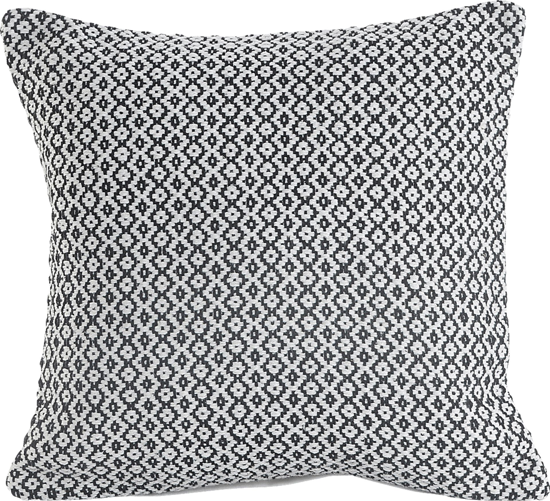 Antimo Charcoal Throw Pillow - Image 1