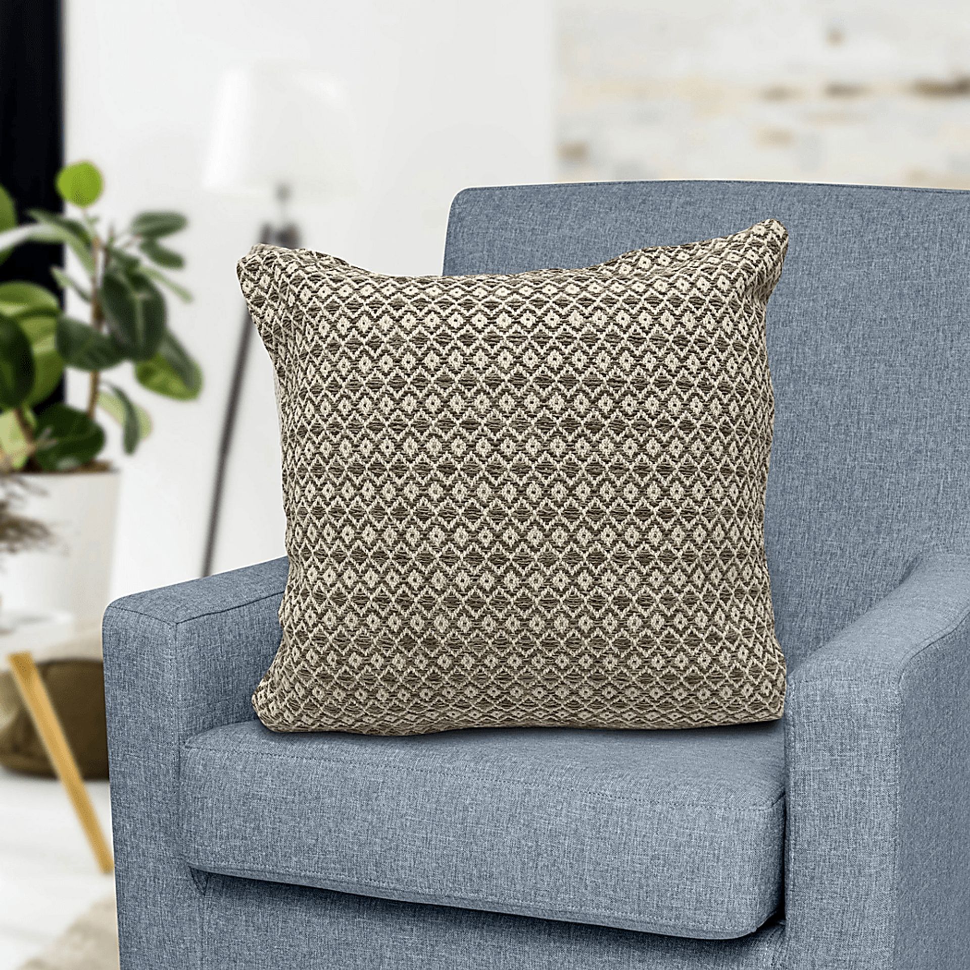 Selornas III Beige Throw Pillow - Image 2