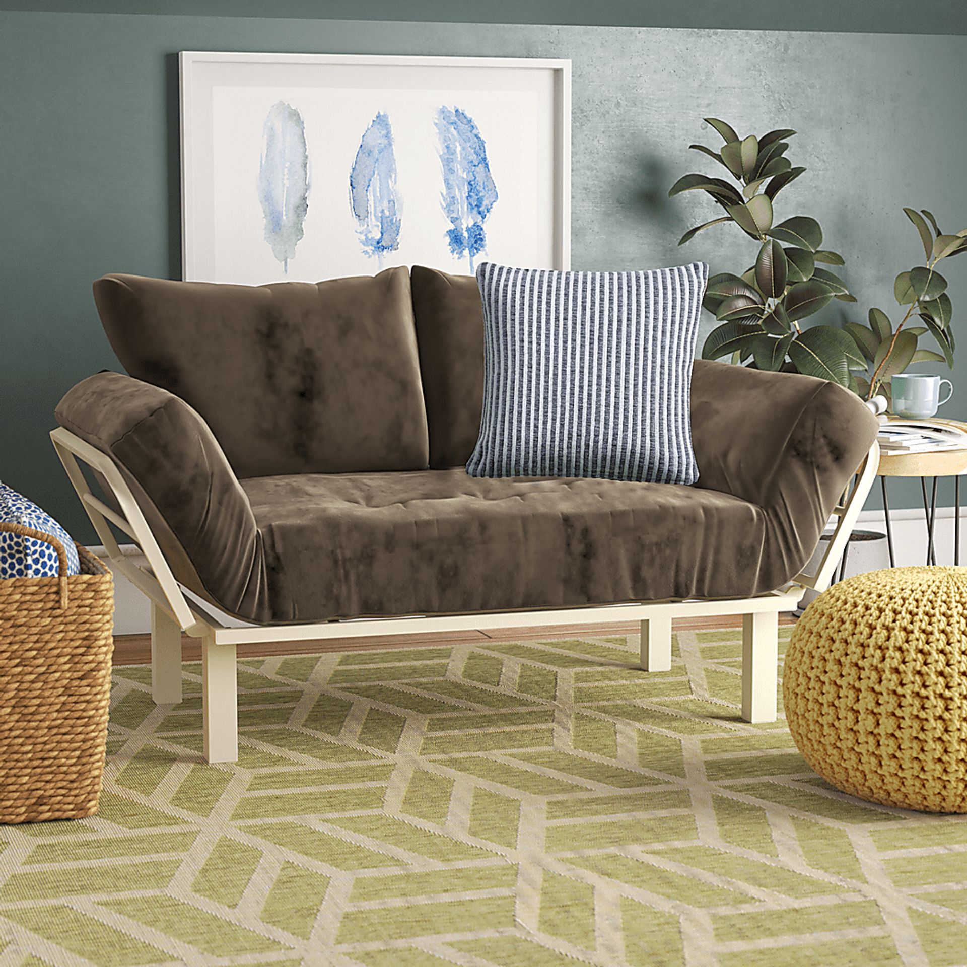 Amleto Gray Throw Pillow - Image 2