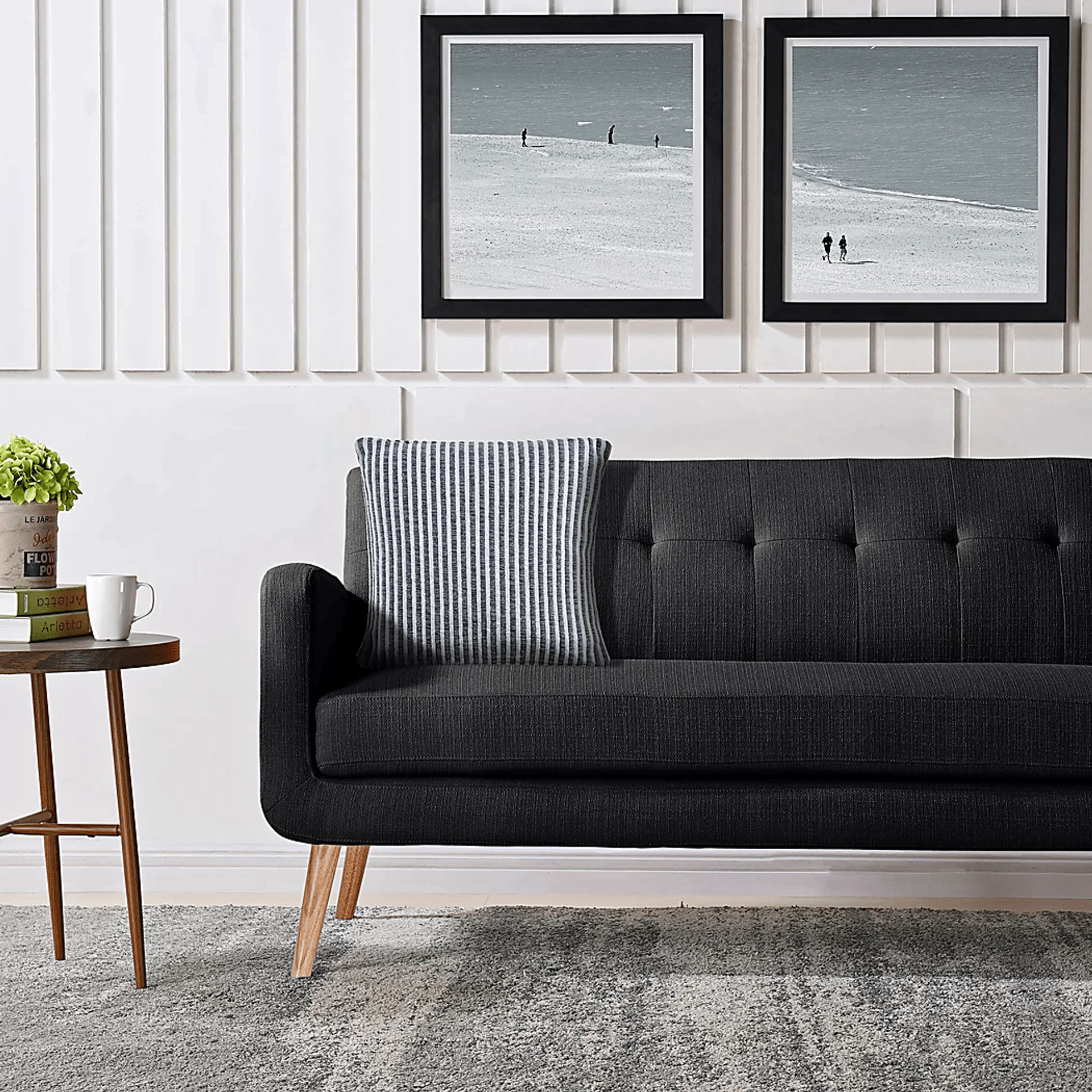 Amleto Gray Throw Pillow - Image 4