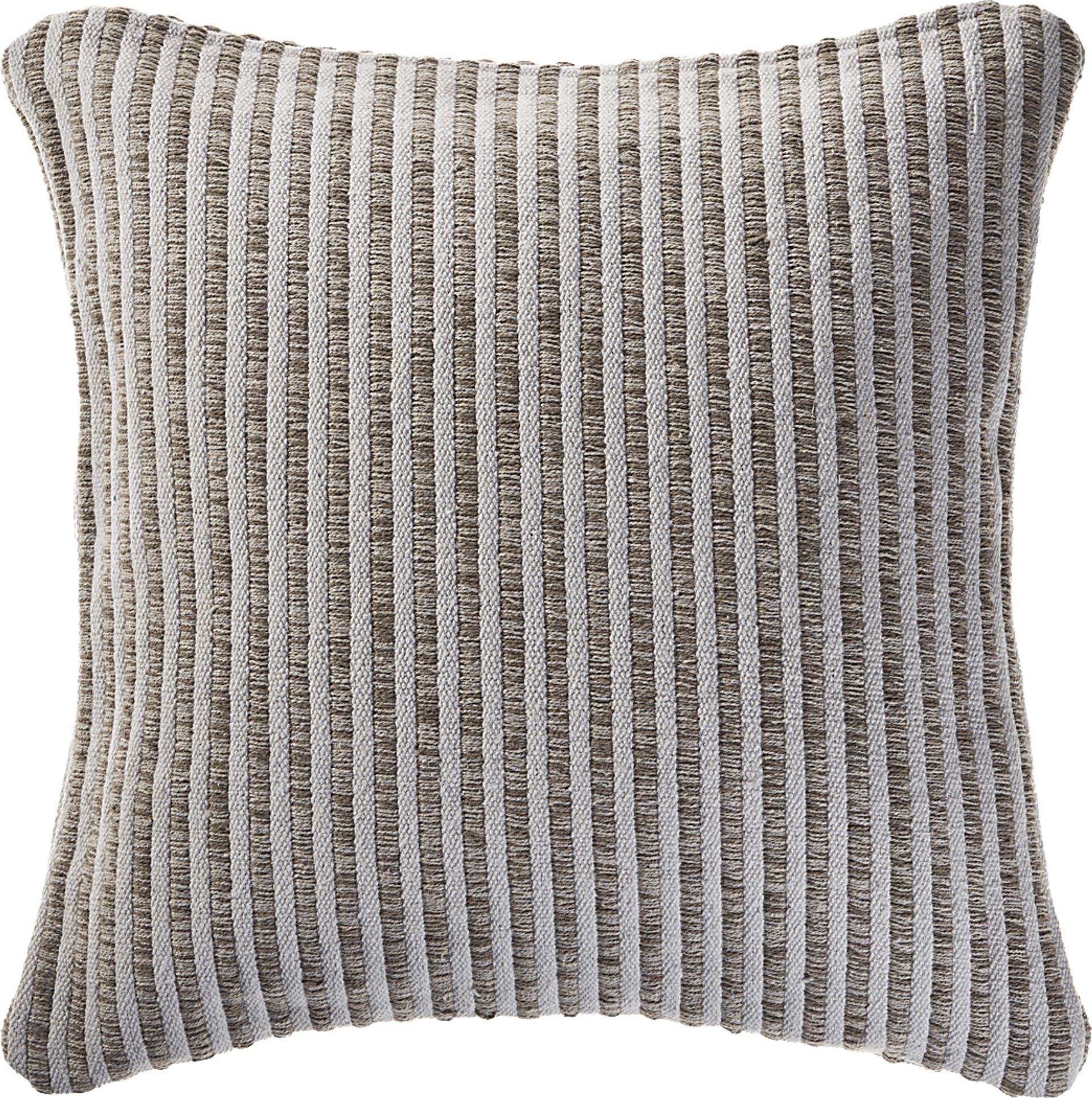 Amleto Taupe Throw Pillow - Image 1