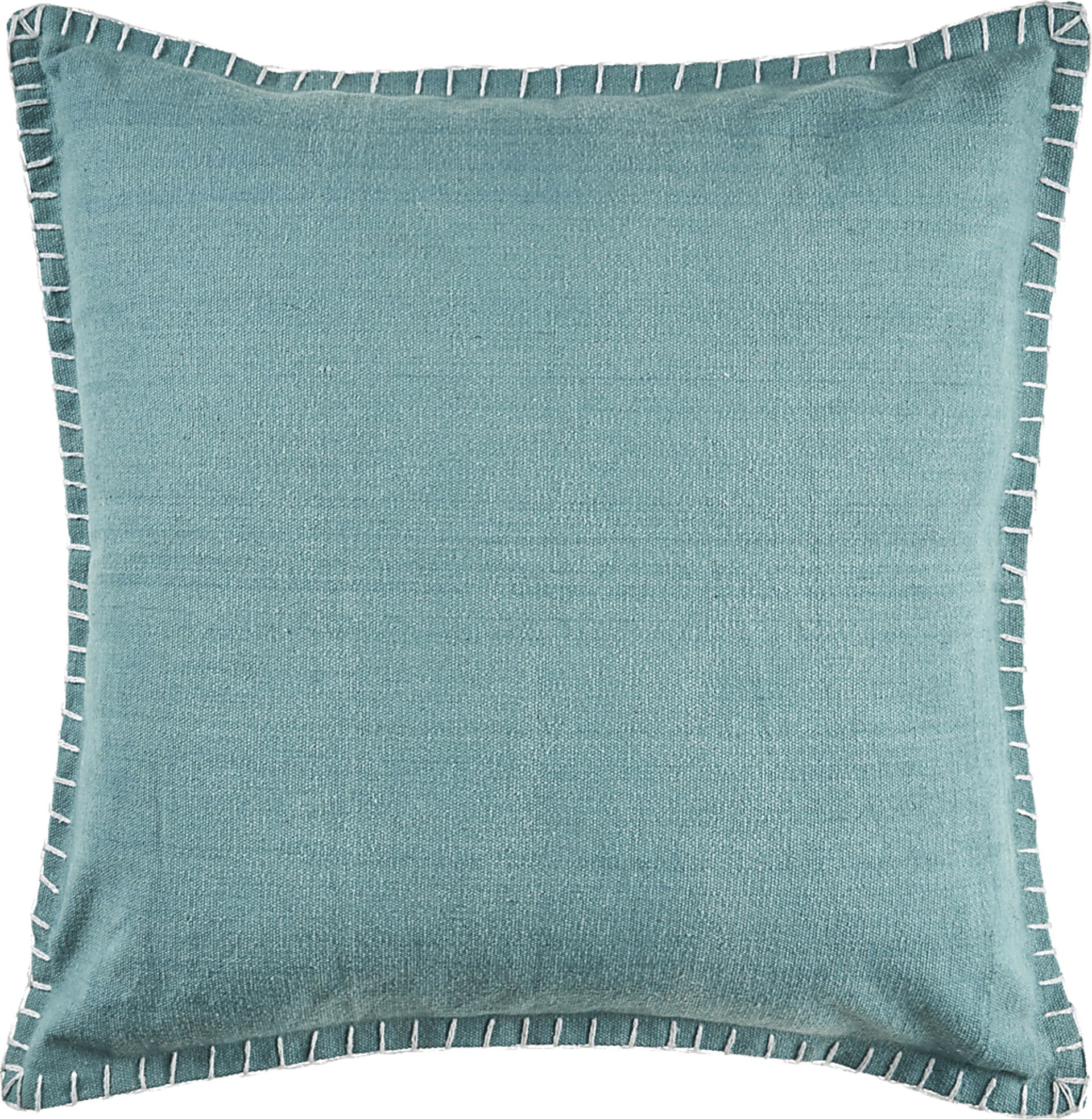 Burroy Teal Throw Pillow - Image 1
