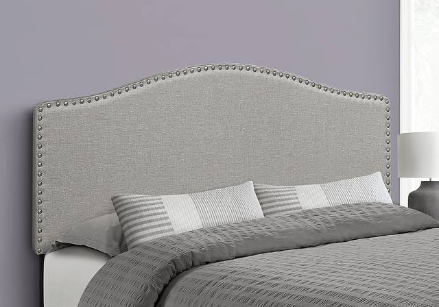 Selover Gray Upholstered Queen Headboard - Thumbnail - Image 2