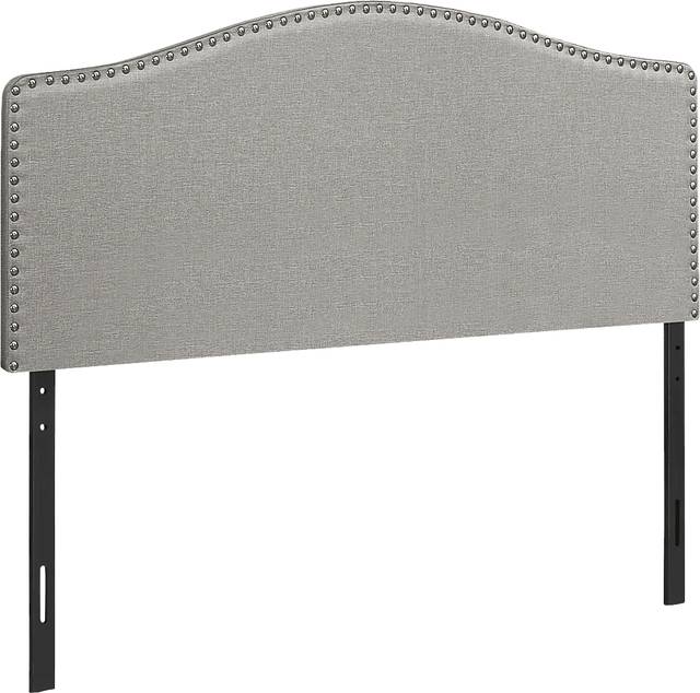Selover Gray Upholstered Queen Headboard - Thumbnail - Image 1