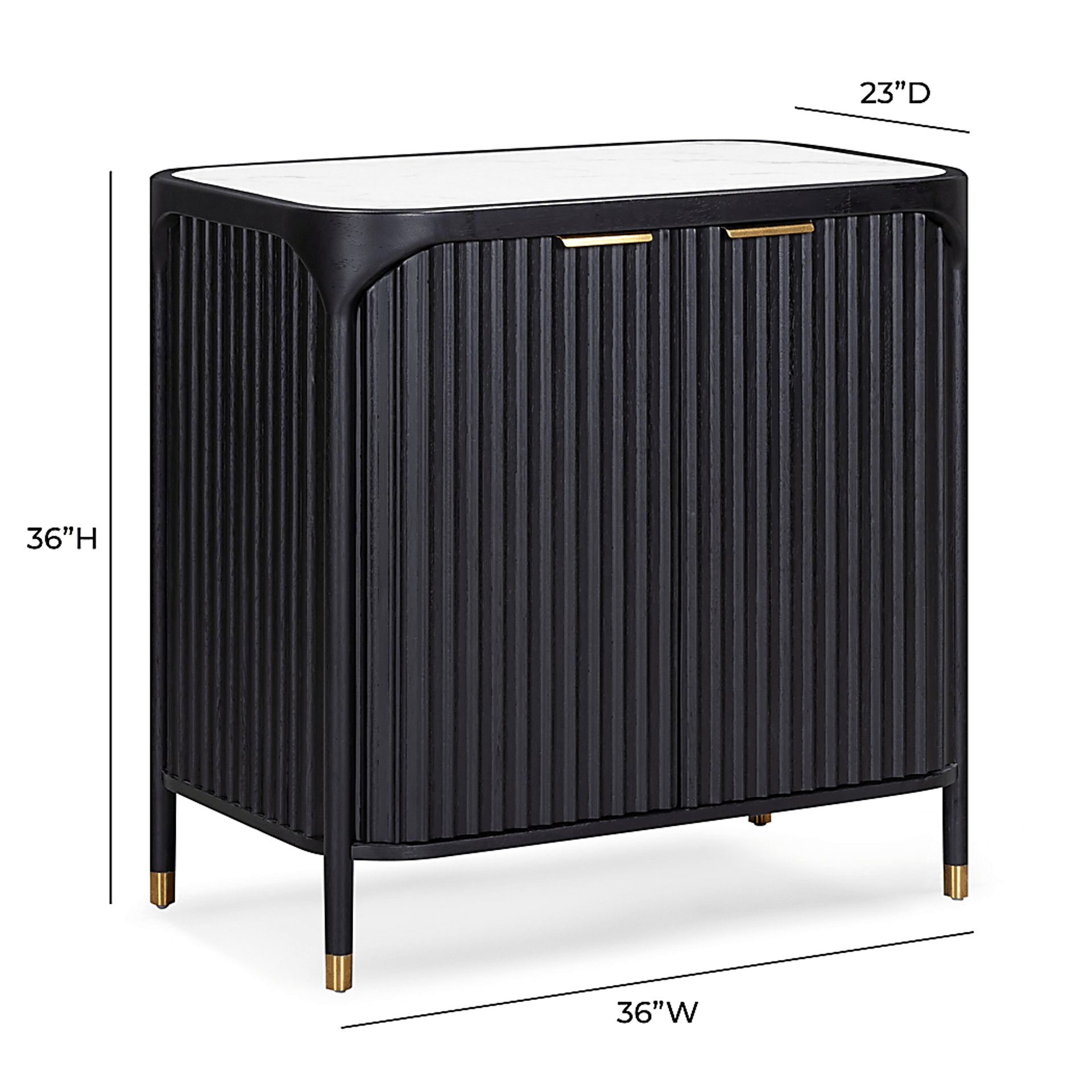 Semere Black Accent Cabinet - Image 3