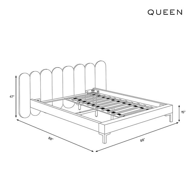Semut Blue Queen Bed - Thumbnail - Image 3