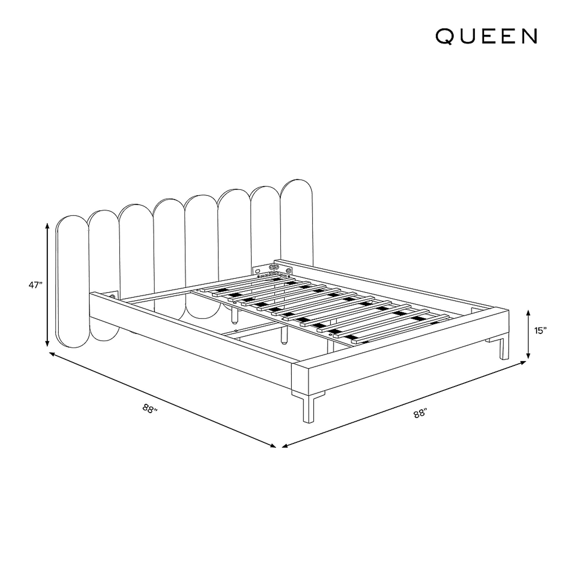 Semut Blue Queen Bed - Image 3