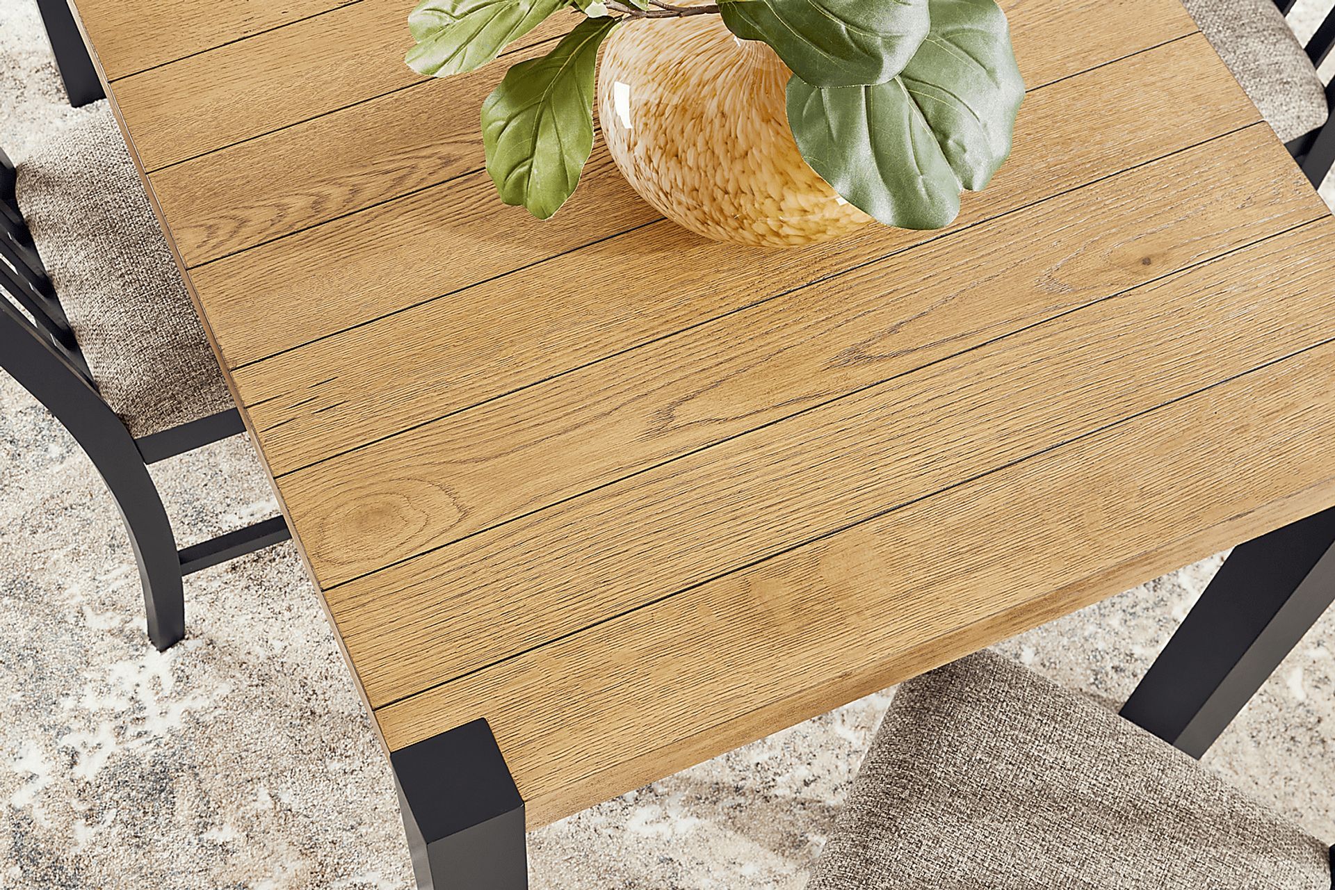 Senatte Black 5 Pc Dining Room - Image 3