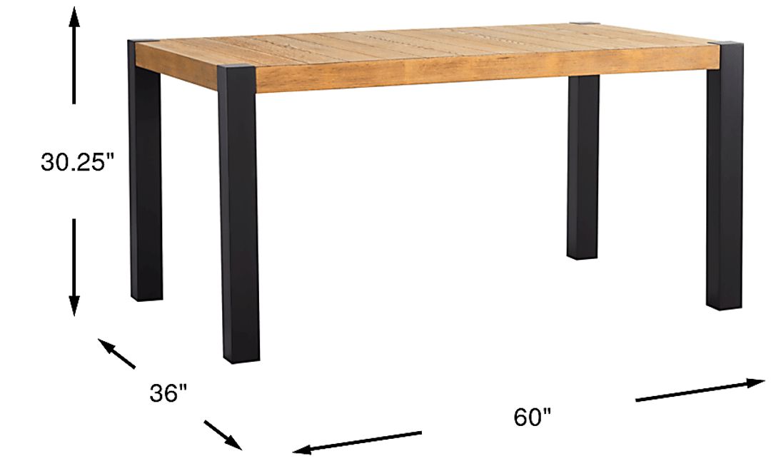 Senatte Black Dining Table