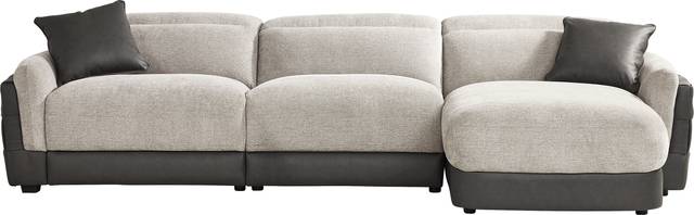 Seneca Falls Gray 3 Pc Dual Power Reclining Sectional - Thumbnail - Image 3