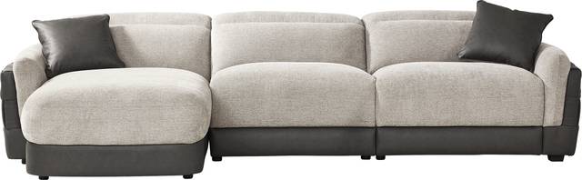 Seneca Falls Gray 3 Pc Dual Power Reclining Sectional - Thumbnail - Image 3