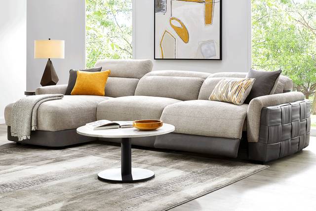 Seneca Falls Gray 3 Pc Dual Power Reclining Sectional - Thumbnail - Image 2