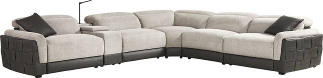 Seneca Falls Gray 9 Pc Dual Power Reclining Sectional Living Room - Thumbnail - Image 3