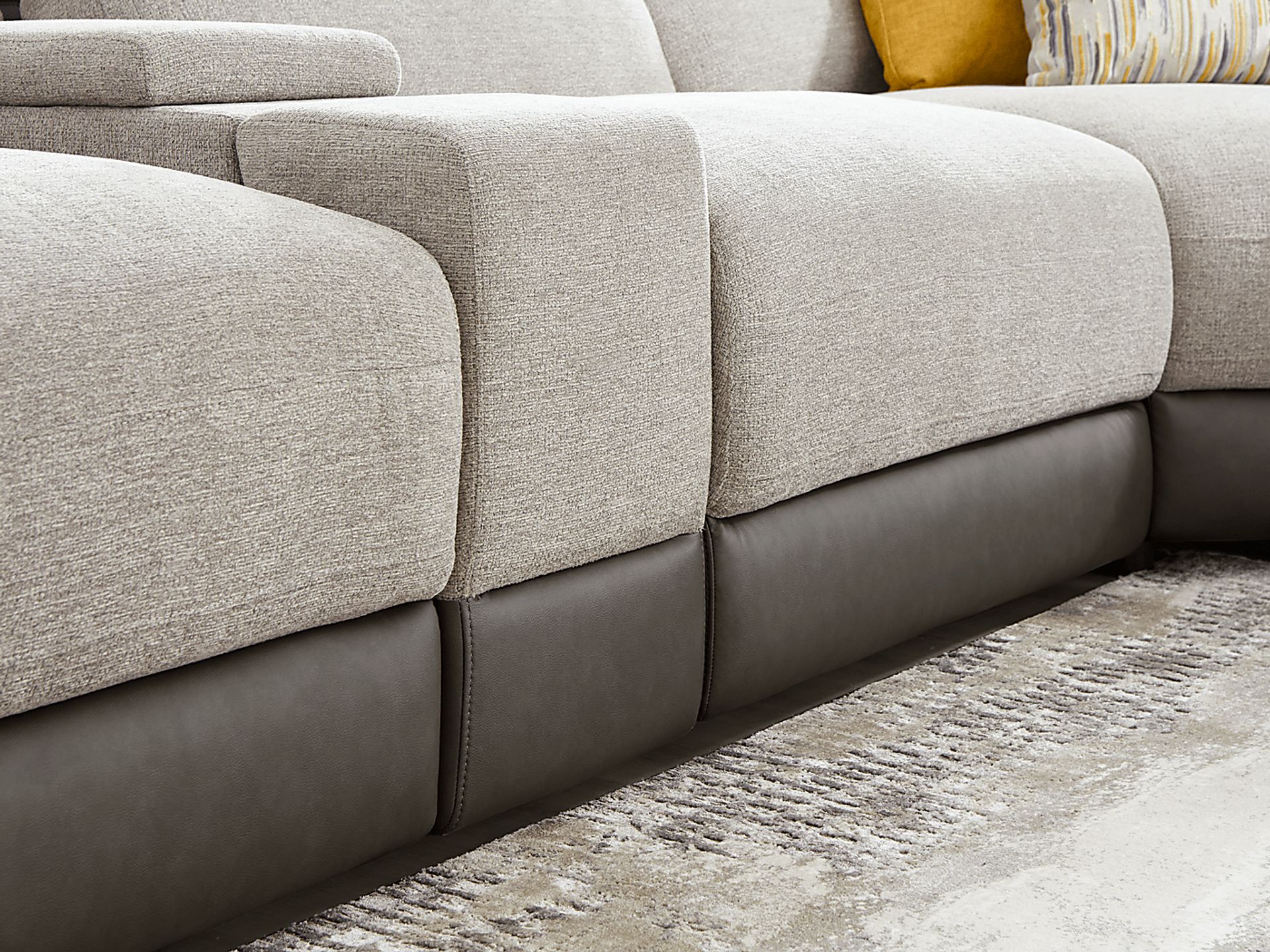 Seneca Falls Gray 6 Pc Dual Power Reclining Sectional - Image 5