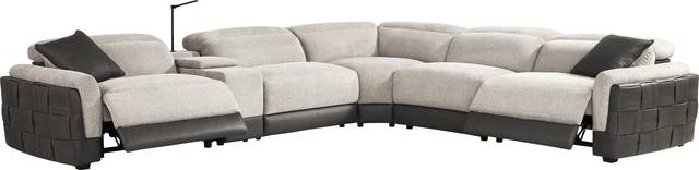 Seneca Falls Gray 9 Pc Dual Power Reclining Sectional Living Room - Thumbnail - Image 2