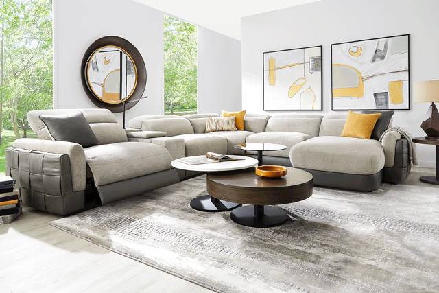 Seneca Falls Gray 6 Pc Dual Power Reclining Sectional - Thumbnail - Image 2