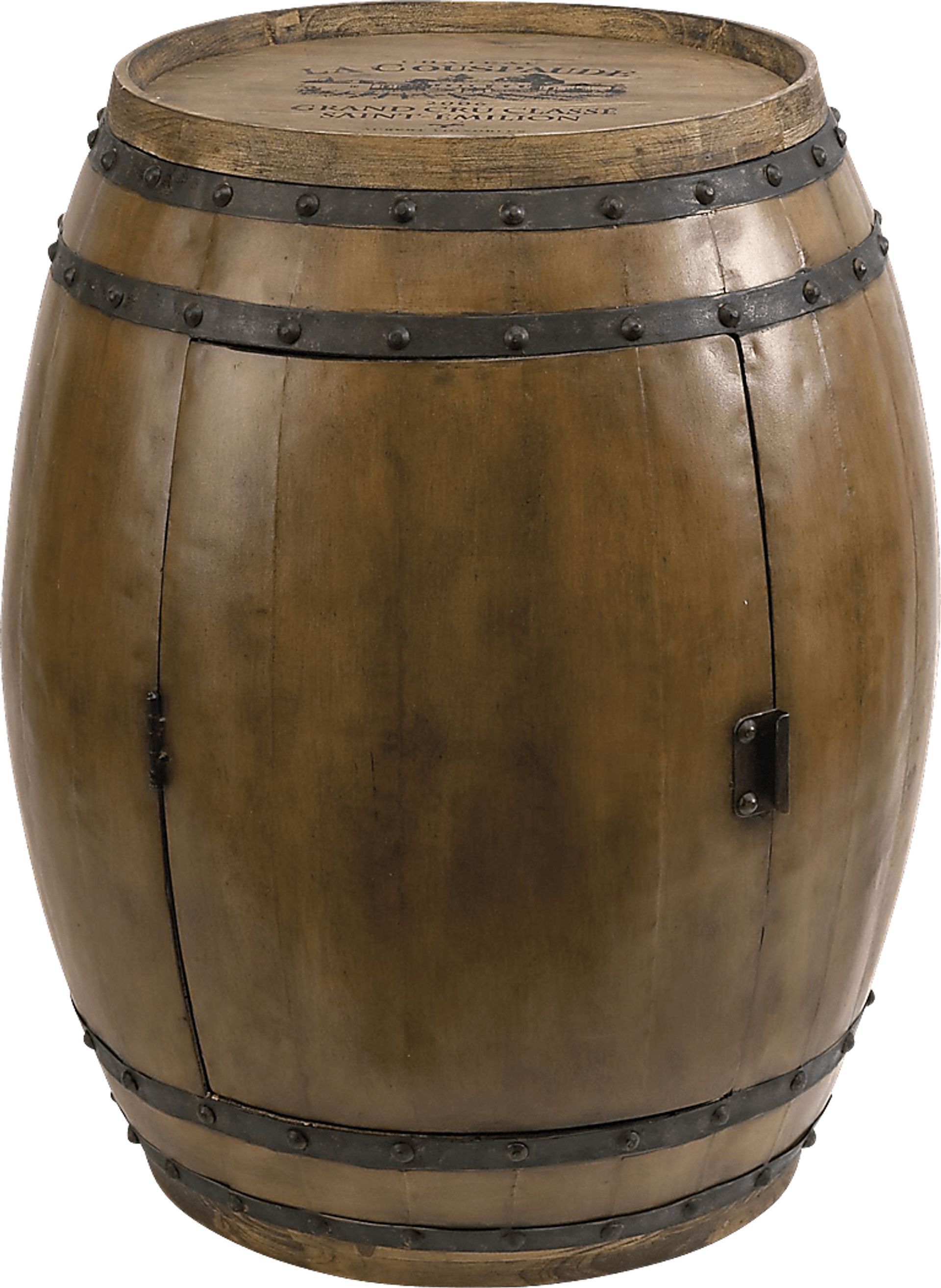 Senker Brown Wine Rack - Image 1