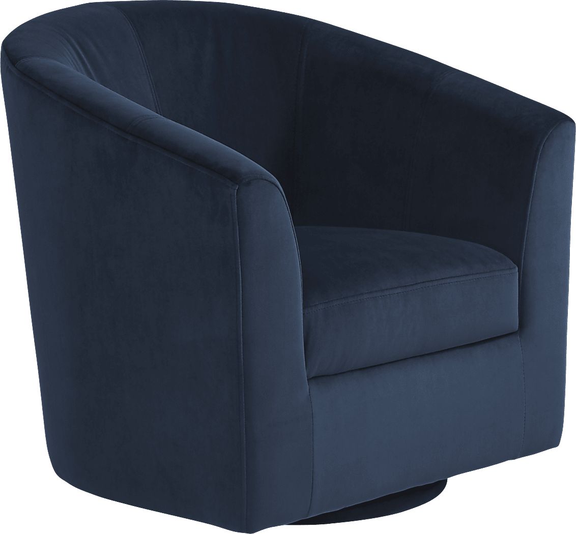 Navy best sale swivel chair