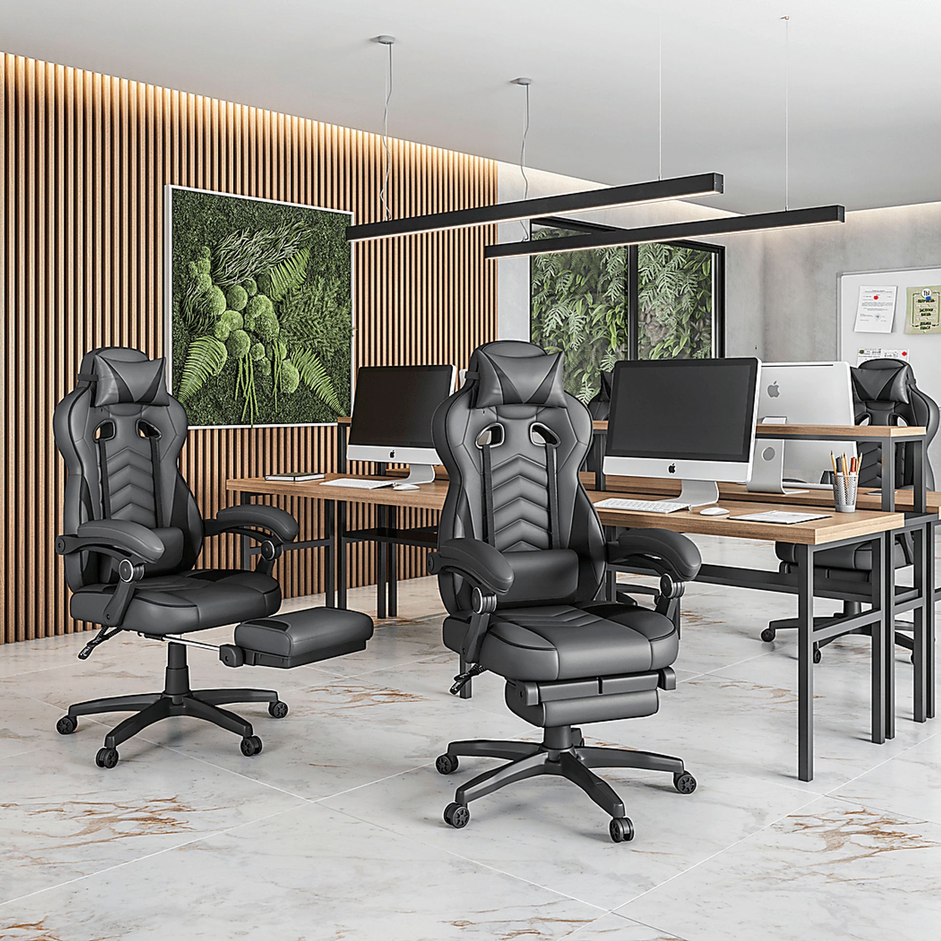 Seoce Gray/Black Gaming Chair - Image 12
