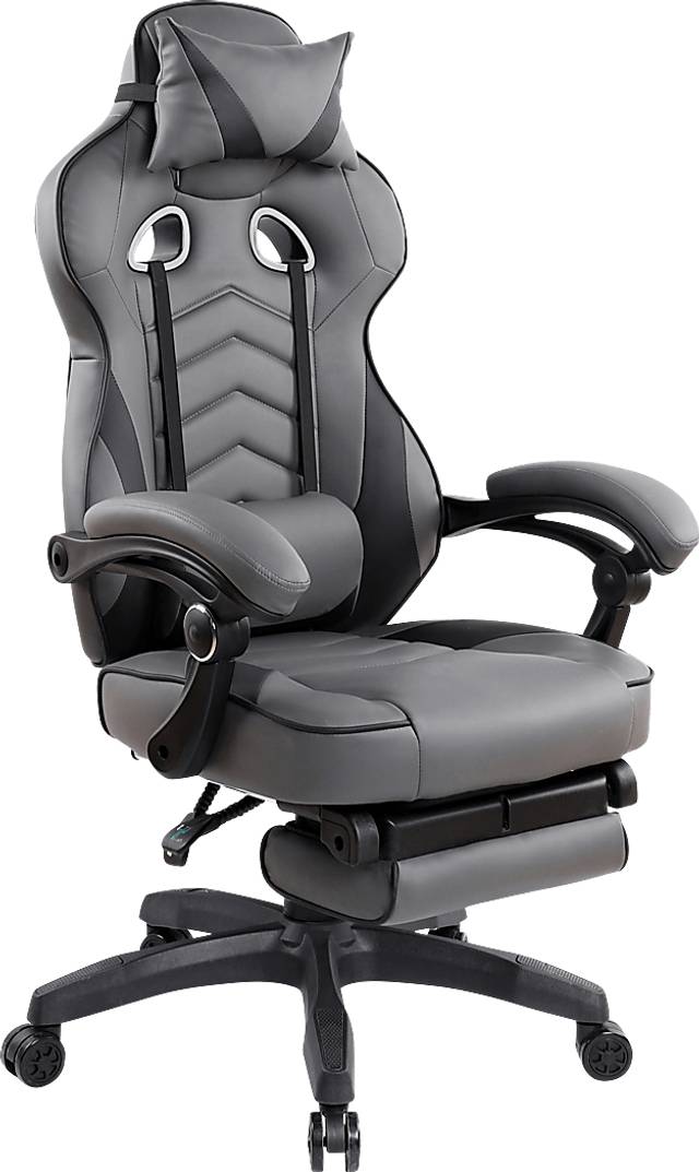 Seoce Gray/Black Gaming Chair - Thumbnail - Image 1