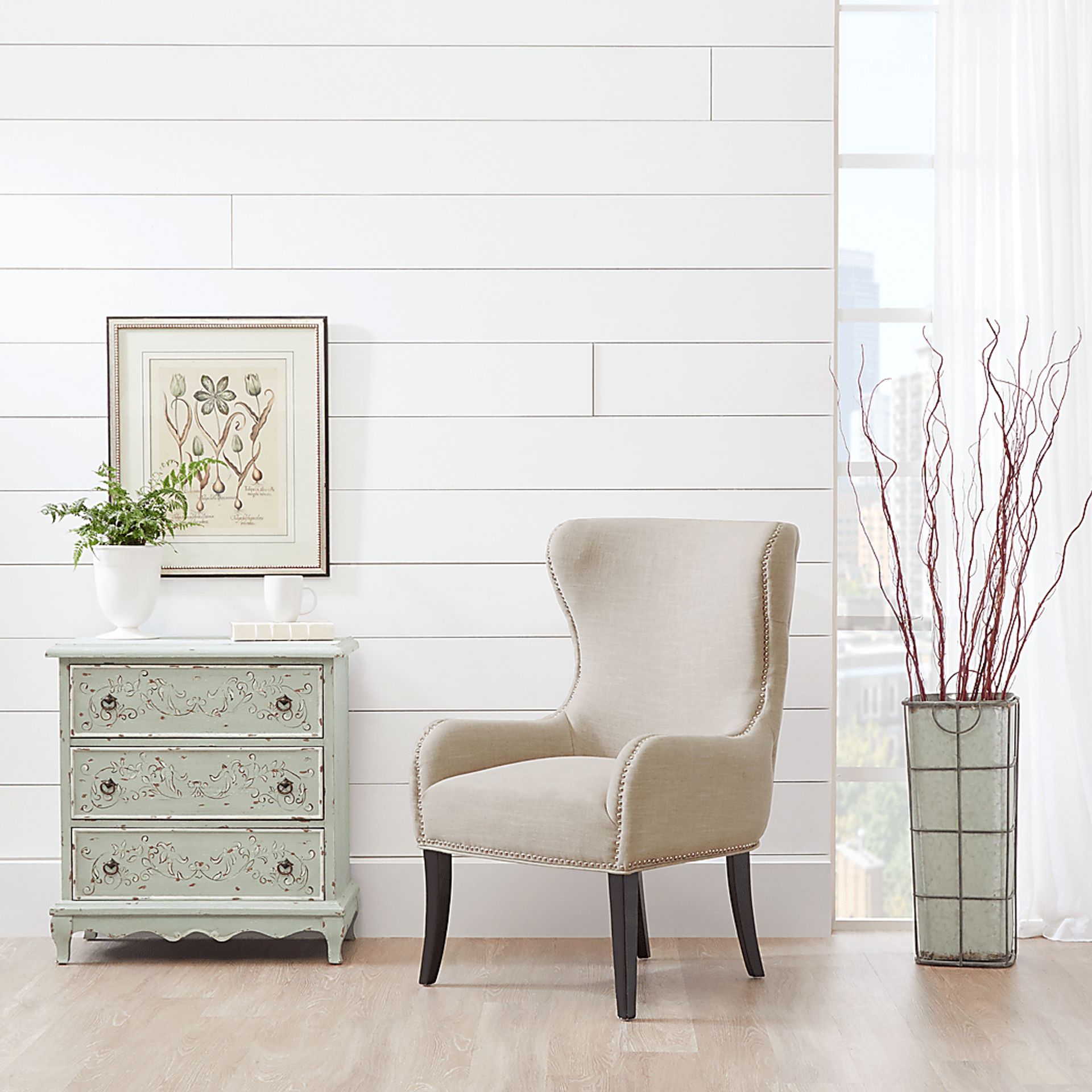 Seraphine Mink Accent Chair - Image 4