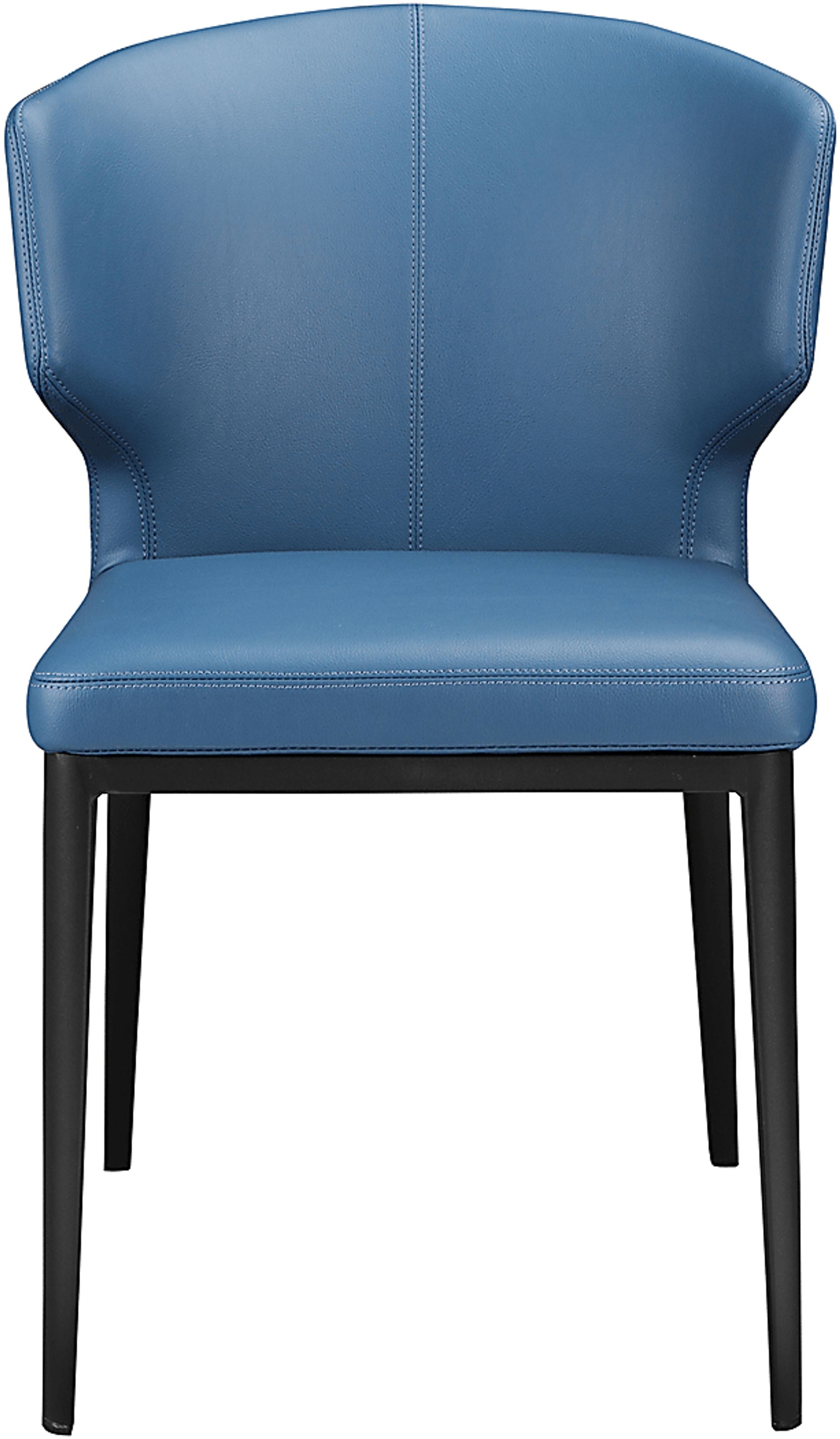 Serbian Blue Side Chair, Set of 2 - Image 2