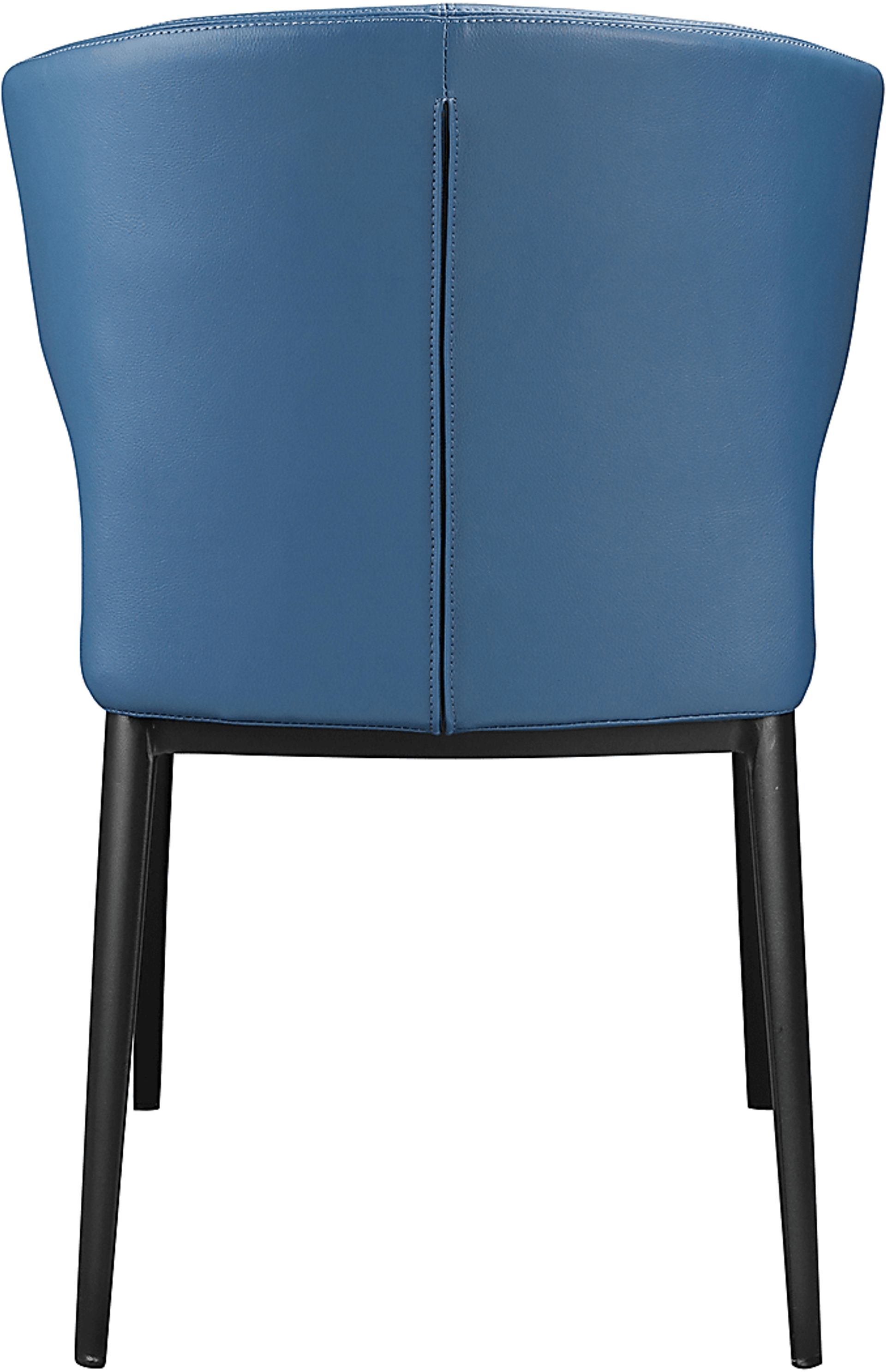 Serbian Blue Side Chair, Set of 2 - Image 3