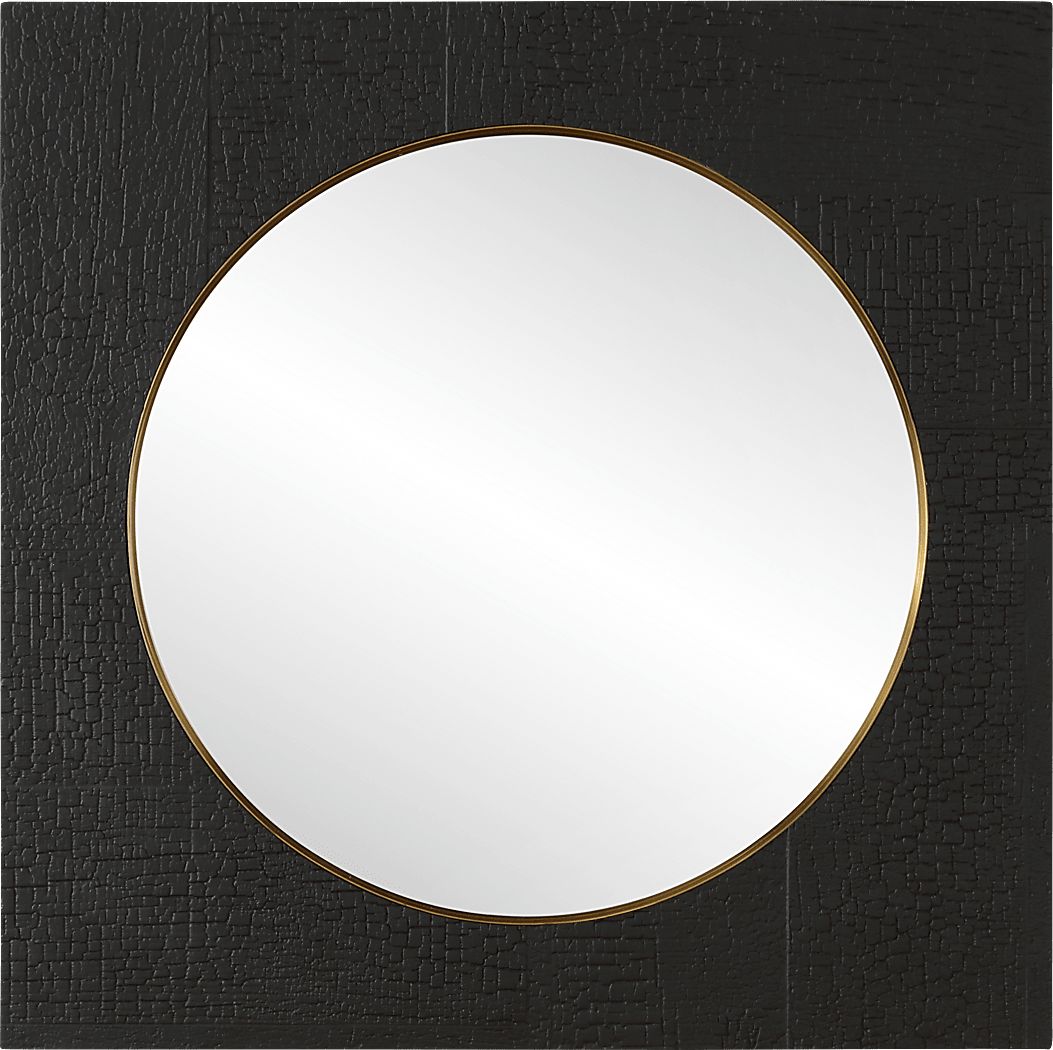 Serdag Black Wall Mirror