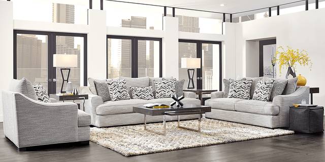 Serena Street Gray 5 Pc Living Room - Thumbnail - Image 1