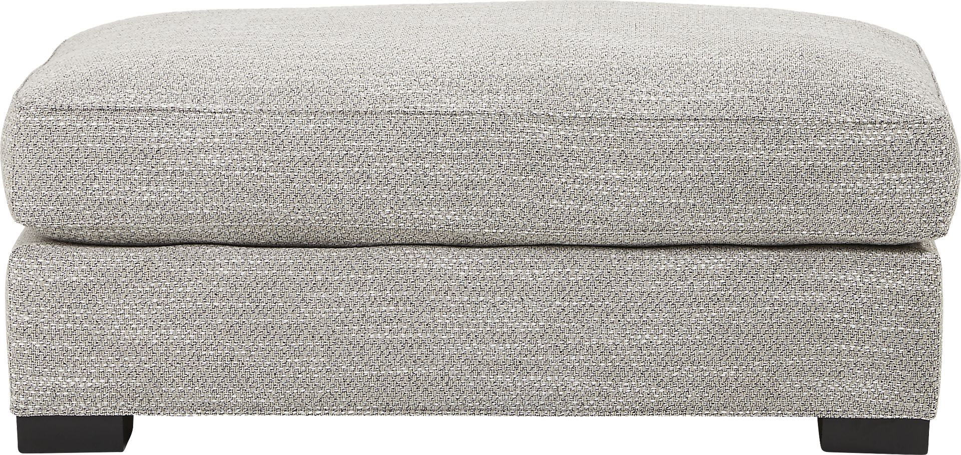 Serena Street Gray Ottoman - Image 2