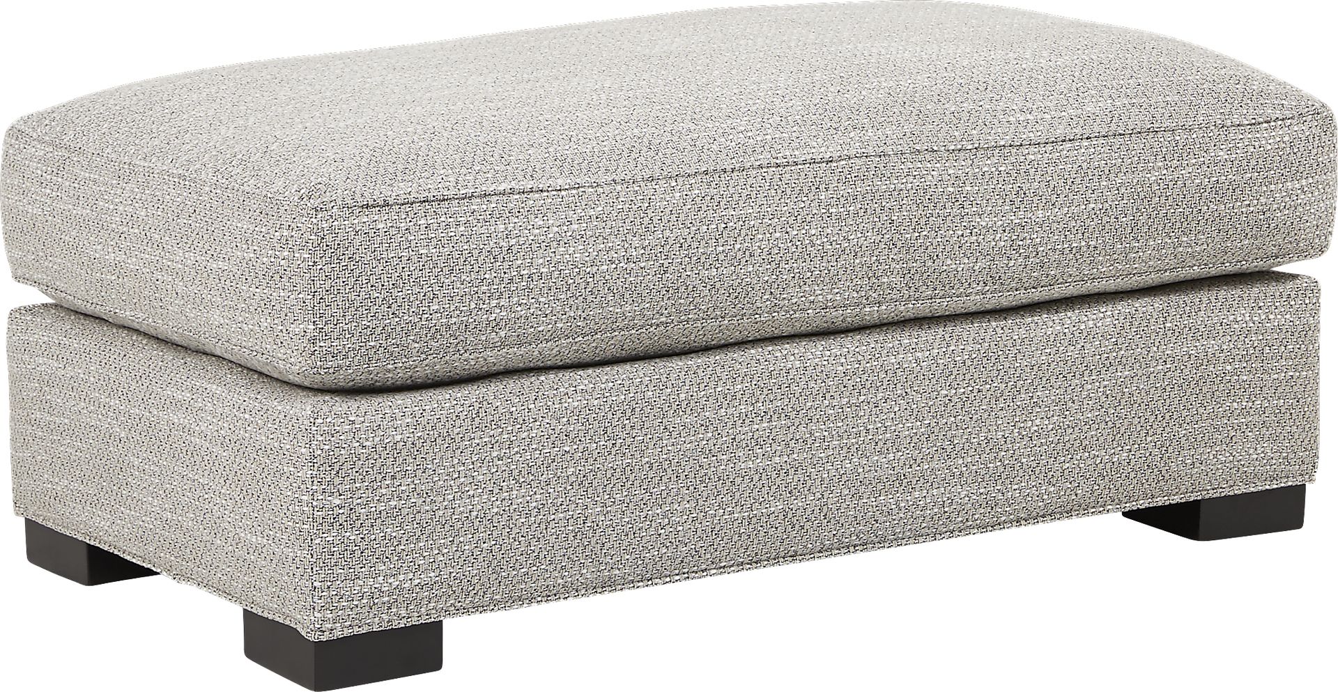 Serena Street Gray Ottoman - Image 1