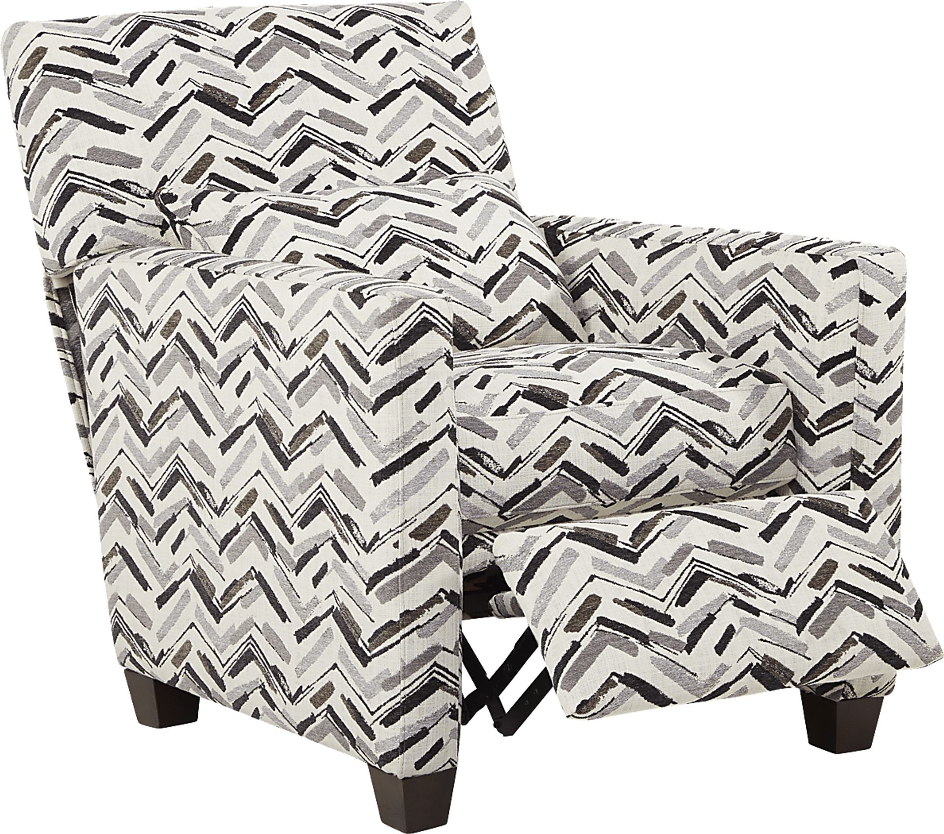 Serena Street Gray Push Back Accent Recliner - Image 2