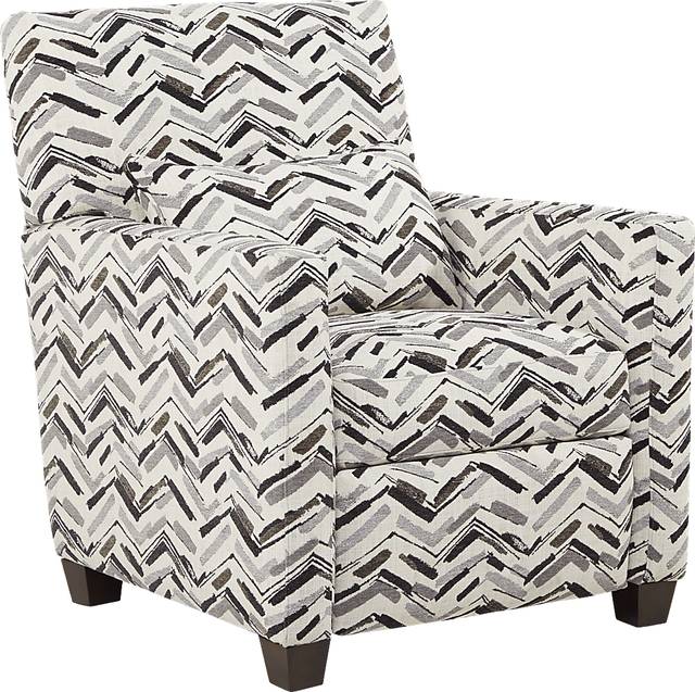 Serena Street Gray Push Back Accent Recliner - Thumbnail - Image 1