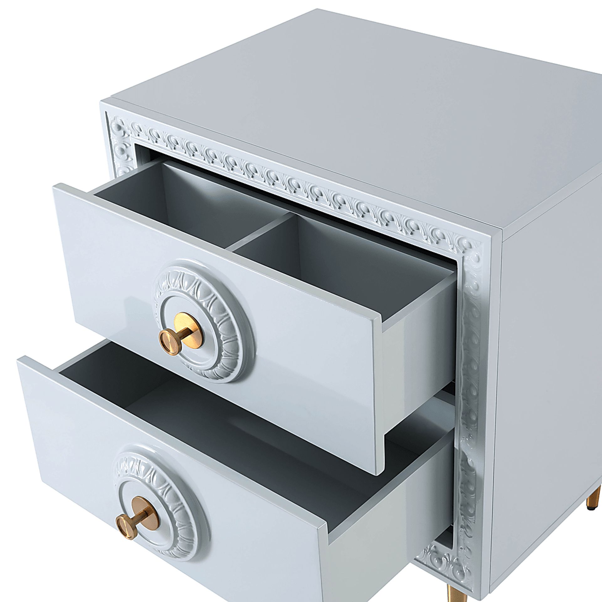 Serenair Gray Nightstand - Image 4