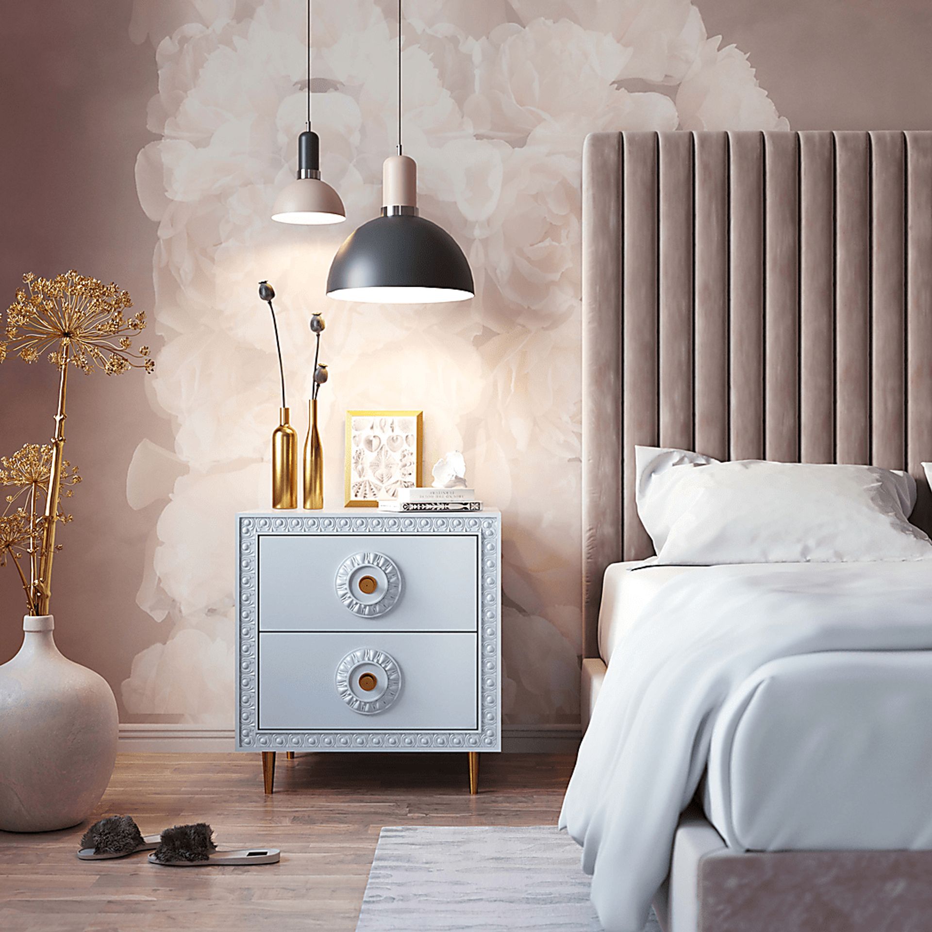 Serenair Gray Nightstand - Image 8