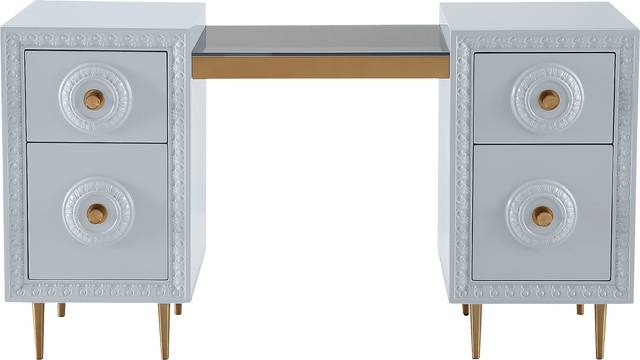 Serenair Light Gray Desk - Thumbnail - Image 2