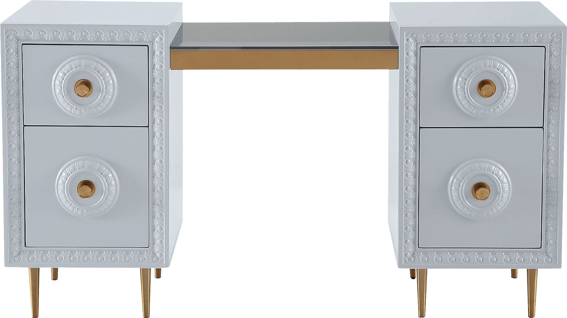 Serenair Light Gray Desk - Image 2