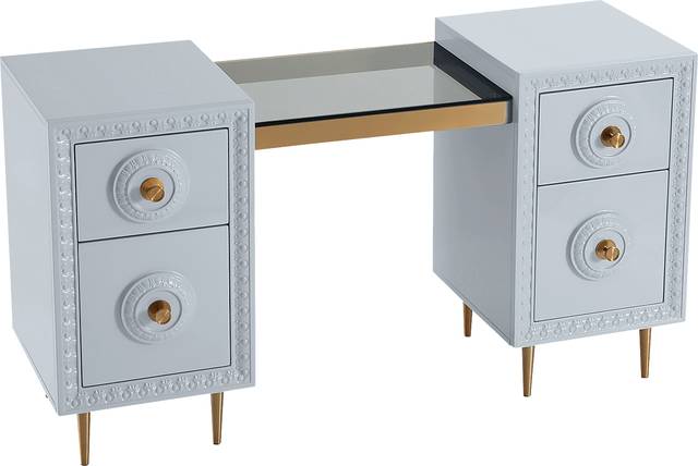 Serenair Light Gray Desk - Thumbnail - Image 3