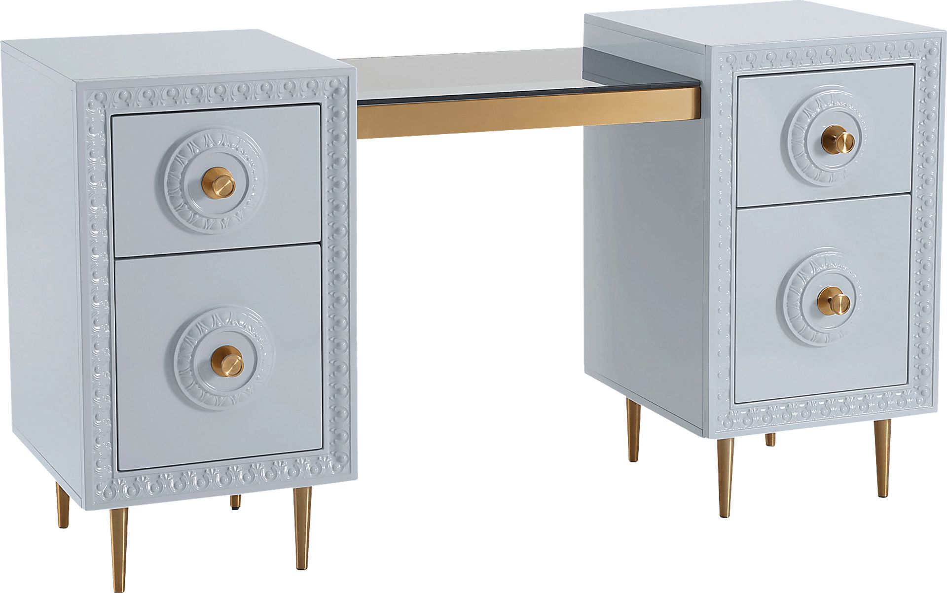 Serenair Light Gray Desk - Image 1