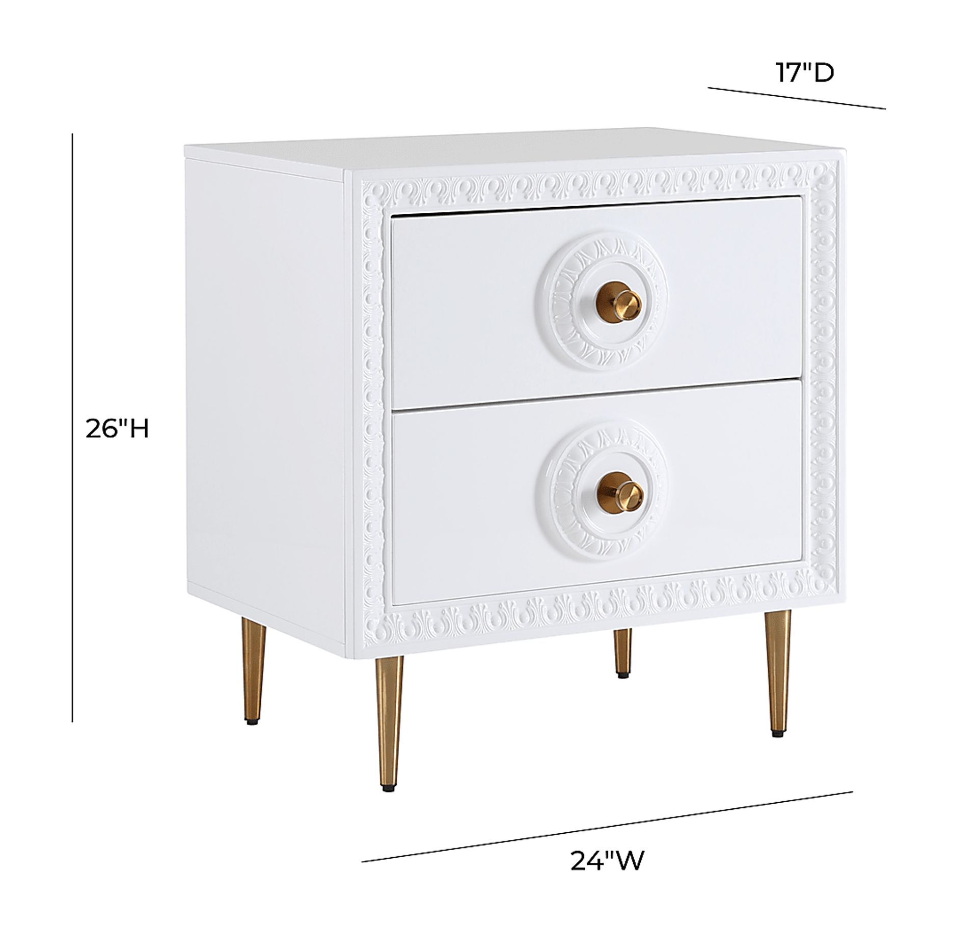 Serenair White Nightstand - Image 9